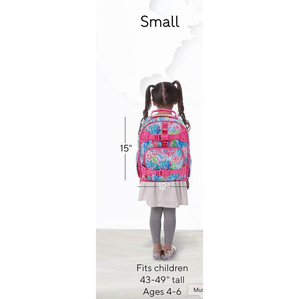 Lilly Pulitzer for Pottery Barn Kids Mackenzie Mermaid Cove Backpack School - Picture 9 of 9